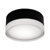 Afx Emma 5-3/4 In. LED Flush Mount Black, 120v, 27/30/35/40/50k