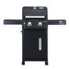 Monument Grills Mesa 2-Burner Propane Black Clear View Lid LED Controls