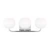 Generation Lighting Rory 3-Light Chrome Vanity Light With LED Bulbs