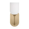 Generation Lighting Emile 12" 1-Light Satin Brass Wall Sconce With Bulb