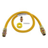 Eastman Yellow Coated 4 Gas Supply Line Connector Kit