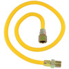 Eastman Yellow Coated Gas Supply Line 3/8"Od-1/2"Fip X 1/2"Mip X 36" Bag