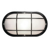 Liteco 4.25" X 10.5" Outdoor Wall Mount, E26 Socket, Black With Frost Lens