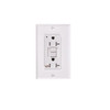 Energetic Lighting 20 Amp Gfci Decorator Outlet, Tamper/Weather Resistant, White