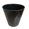 Fortis Melamine Wastebasket - Black - Newport Case Of 12