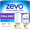 Zevo Indoor Flying Insect Trap For Gnats/Flies 1 Plug-In And 1 Refill Case Of 4