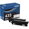 Brother Tn433 Original High Yield Laser Toner Cartridge Black Package Of 2