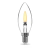 FEIT Electric Flicker Flame LED B10 Bulb, E12/E26 Base, 2 Watt, Package Of 24