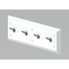 Bestcare Whitehall Ligature-Resistant Four Hook Panel, Adjustable Hook, White