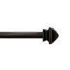 Lumi Home Furnishings 5/8" Curtain Rod Set, 48"-84", Oil Rubbed Bronze, Faceted