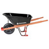 Corona Tools 6 Cu. Ft. Pro Steel Wheelbarrow Wood Handles Pneumatic Tire