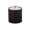 Erwyn Arc 3qt Ice Bucket Chocolate Brown W/ Acrylic Cover & Gold Knob Case Of 6