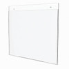 Omnimed Wall Mounted Horiz Large Acrylic Sign Holder 17" X 11.75" Package Of 5