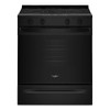 Whirlpool 30-Inch Electric Smart Range With Air Cooking Technology Black