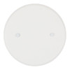 Titan3 5" Round Blank Maxi Metal Wall Plate, White Textured, Package Of 10