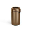 Simplehuman 16-Gal 60l All-Steel Bullet Open Can Bronze Heavy-Gauge Stainless