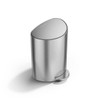 Simplehuman 1.6-Gal 6l Semi-Round Step Can Brushed Stainless Steel