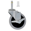 Rubbermaid Commercial 4" Swivel Stem Caster With Brake And Insert