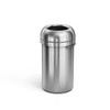 Simplehuman 16-Gal 60l Steel Bullet Open Can Brushed Heavy-Gauge Stainless Steel