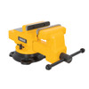Dewalt 6" Swivel Base Bench Vise With Built-In Anvil And Pipe V-Jaws