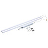 SATCO 4' LED Light Bar Retrofit Kit, 2-Bars, Selectable CCT And Wattage, Silver