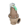 Watts 1 1/4"740 Iron Boiler Pressure Relief Valve 50 PSI Expanded Outlets