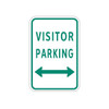 Hy-Ko Vistor W/Arrow Parking Sign 18 X 12" Reflective