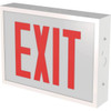 Lithonia Lighting Indura LED Exit Sign, Switchable Red Or Green Letters, White