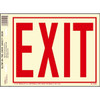 Hy-Ko Exit 6in Ltrs Sign Hg Photolumin 24 X 24"-Glow In Dark Package Of 10