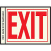 Hy-Ko Exit 6in Ltrs Sign 24 X 24"-Glow In Dark Package Of 10