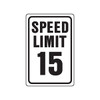 Hy-Ko Speed Limit 15mph Sign 12x18" Reflective Aluminum