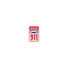 Hy-Ko Emergency 911 Sign 18x24" Non-Reflective Aluminum