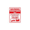 Hy-Ko Warning Resident Parking Only Sign 18x24" Non-Reflective Aluminum