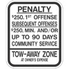 Hy-Ko Sign Reflective 10x12 Nj Penalty Sign