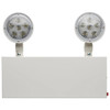 SATCO LED Emergency Light, Dual Head, Battery Backup, White, Nyc Approved