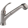 Delta Foundations Pull-Out Kitchen Faucet, 1.8 Gpm, 8" Center, Stainless Steel