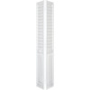 Plantation 18 X 80 In. 3 In. Thick Louver/Panel PVC Composite Hollow Core Bi-Fold Door (White)