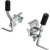 Bolt-Through Style Wheel Locks, Fits Detachable Armrest Wheelchairs, Pkg Of 2