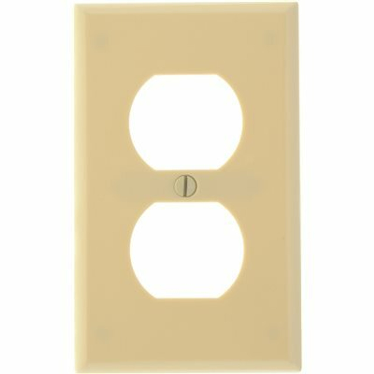 Leviton 1-Gang Duplex Outlet Wall Plate Ivory