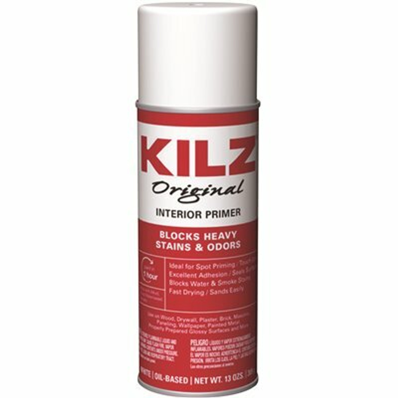 Kilz Original 13 Oz. White Oil-Based Interior Primer Spray Sealer And Stain Blocker