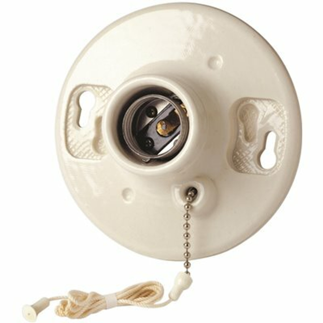 Leviton Pull Chain Ceiling Lampholder White