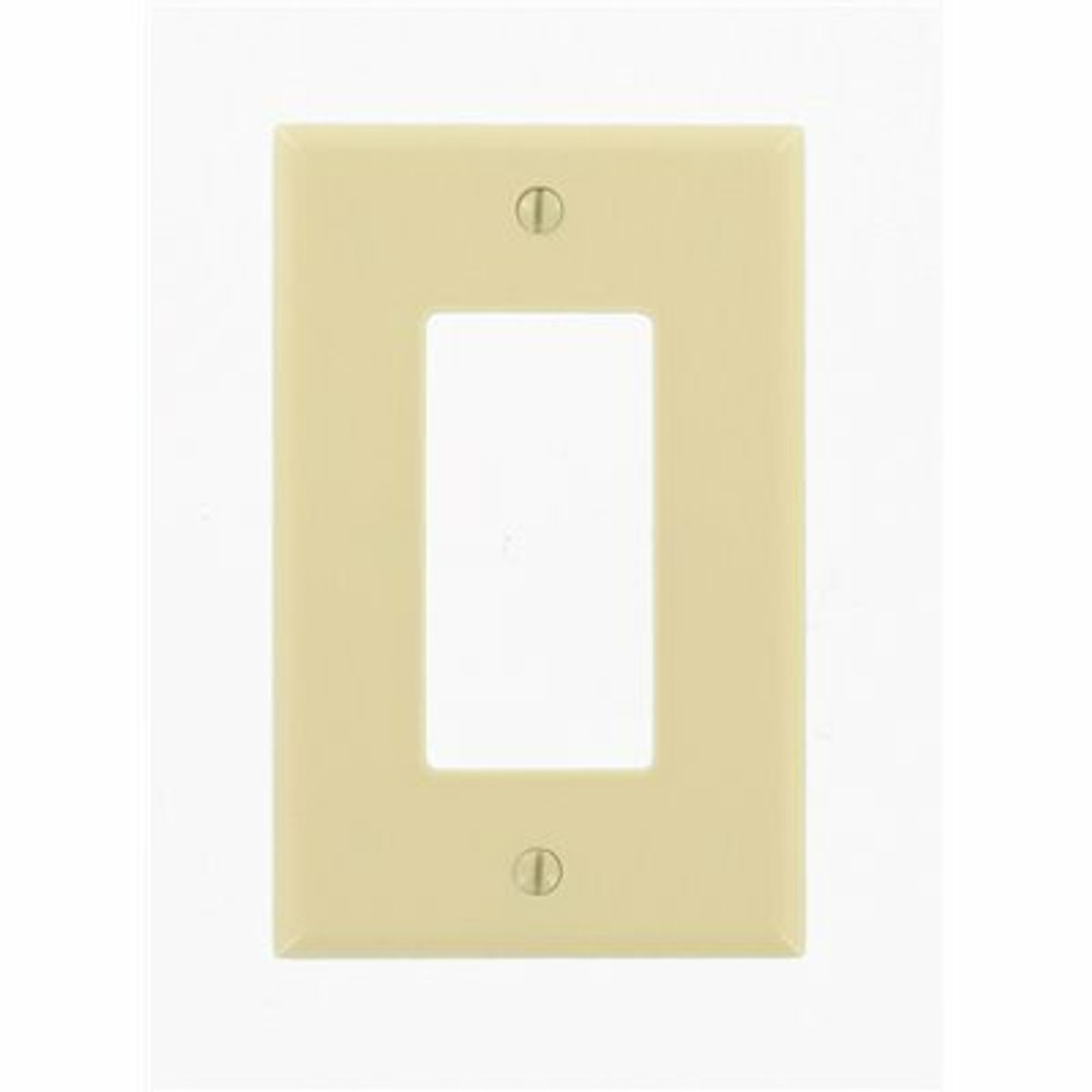 Leviton 1- Gang Decora Midsize Wall Plate Ivory