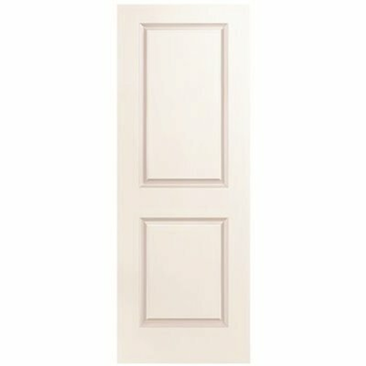 Masonite 36 In. X 80 In. Smooth 2-Panel Square Primed White Hollow Core Composite Interior Door Slab