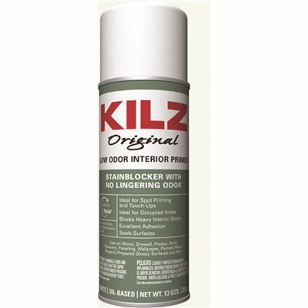 KILZ Original 13 oz. White Low-Odor Oil-Based Interior Primer Spray, Sealer, and Stain Blocker