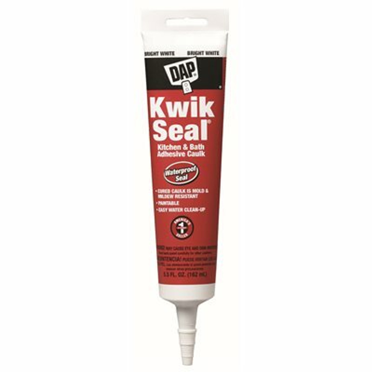 Dap Kwik Seal 5.5 Oz. White Kitchen And Bath Adhesive Caulk