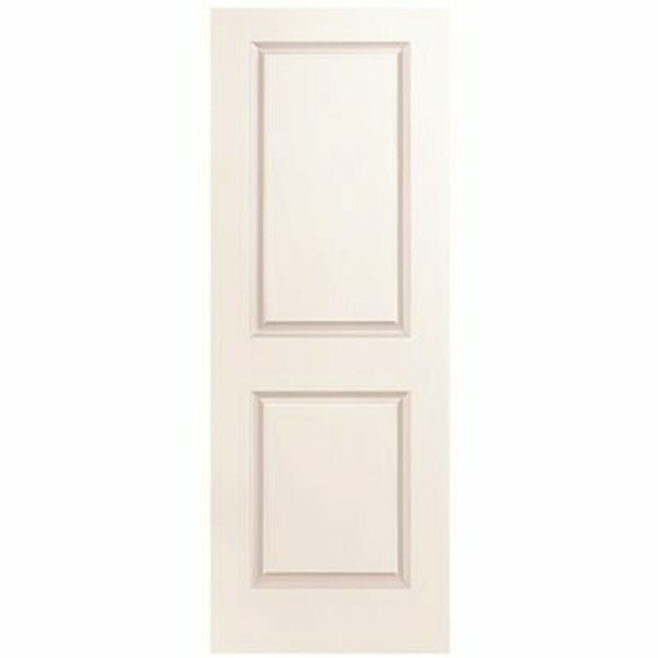 Masonite 24 In. X 80 In. Smooth 2-Panel Square Primed White Hollow Core Composite Interior Door Slab