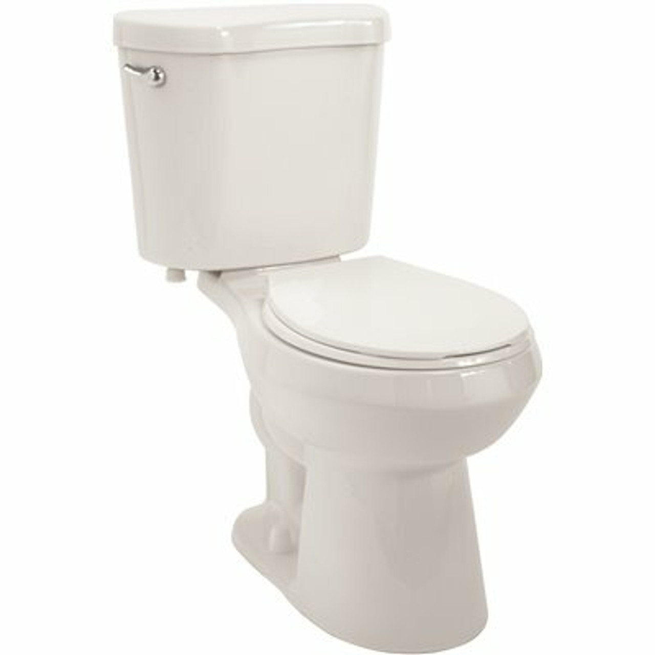 Premier Select 2-Piece 1.28 Gpf Single Flush Round Bowl Toilet In White Seat Included