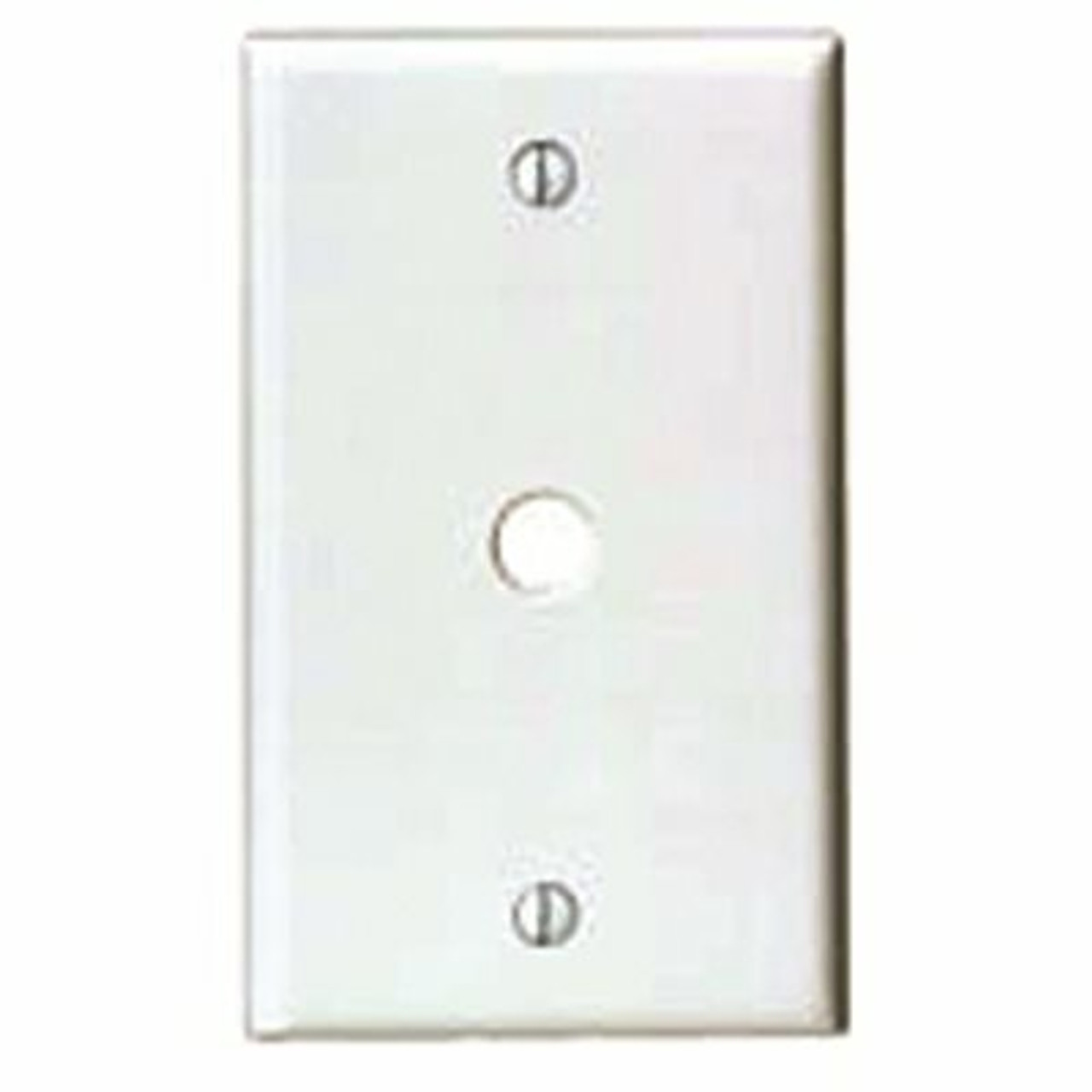 Leviton 1-Gang Phone/Cable Box Mount Wall Plate White