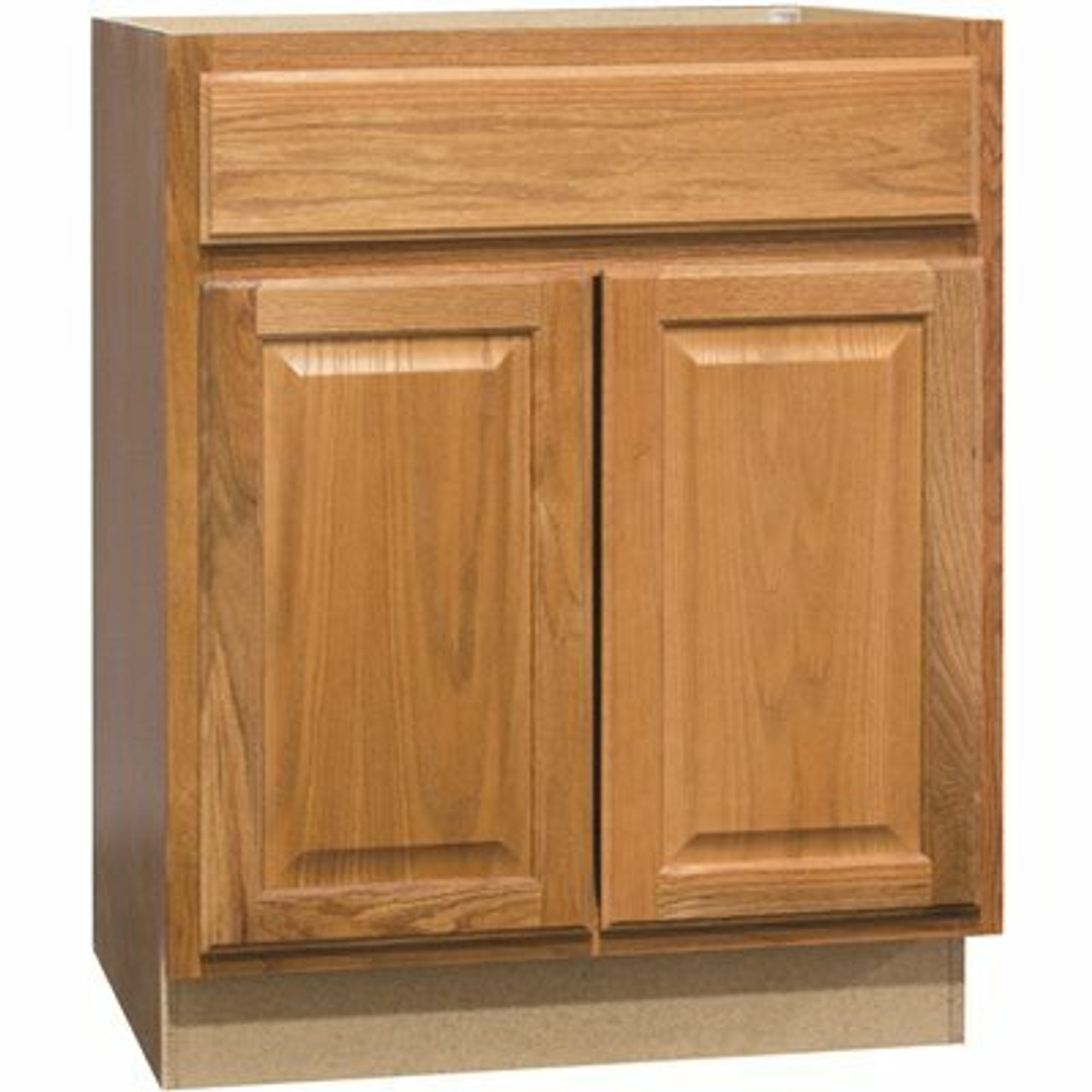 Hampton Bay Hampton Assembled 30 X 34.5 X 21 In. Bathroom Vanity Base Cabinet In Medium Oak