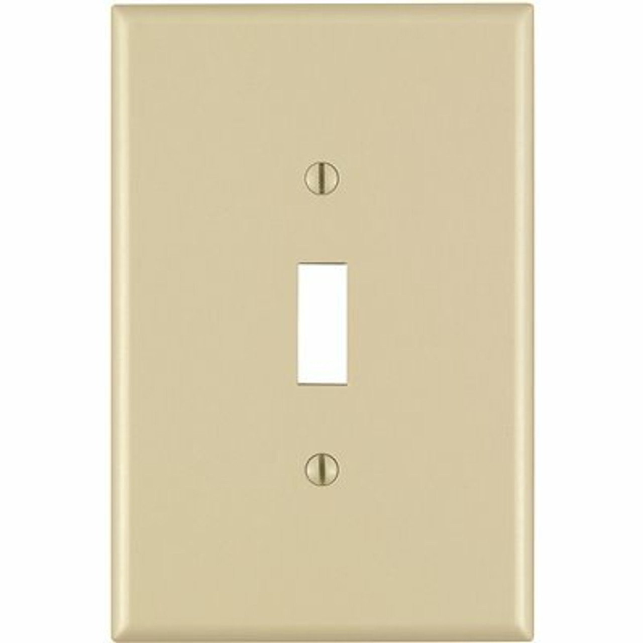 Leviton 1-Gang Jumbo Toggle Wall Plate, Ivory